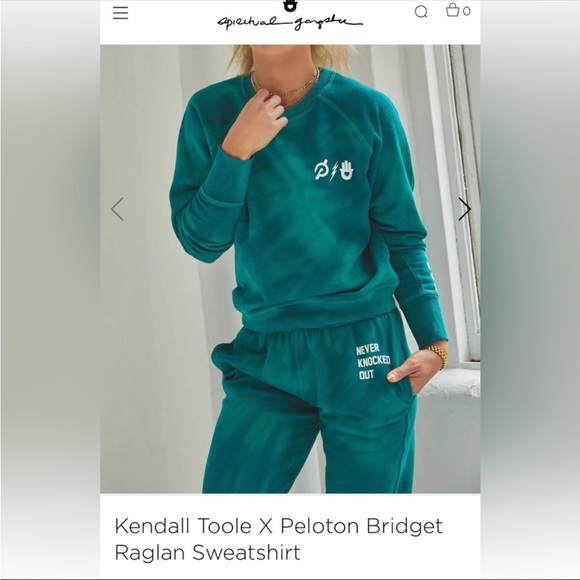 ISO Kendall Toole Spiritual Gangster Bridget Raglan Sweatshirt SZ MD or 2 XL - Picture 2 of 2